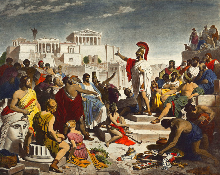 Image représentant la conférence  La démocratie athénienne : origines, fonctionnement et sociétés civiques