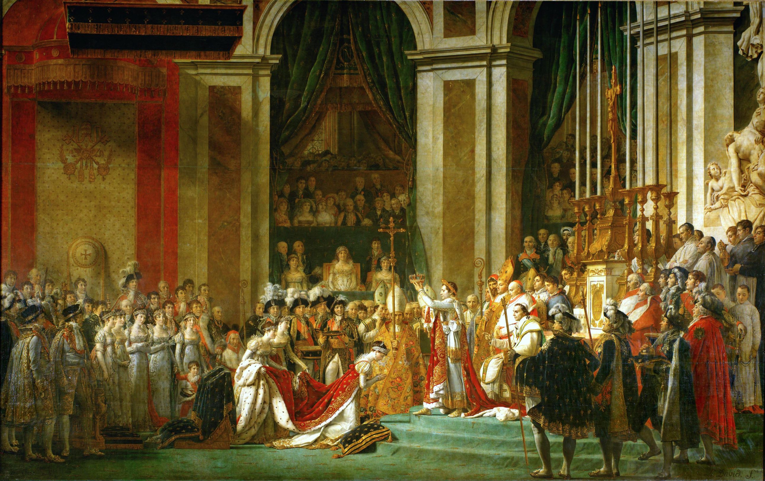 Image représentant la conférence  Histoire d’un tableau : Le Sacre de Napoléon par Jacques-Louis David