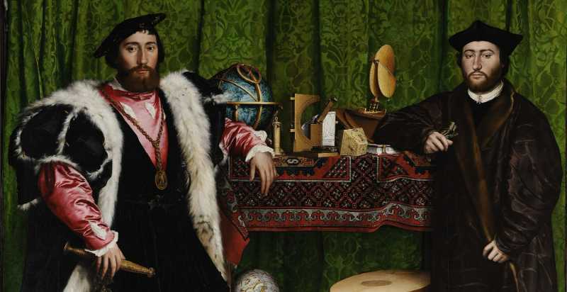 Image représentant la conférence  Les Ambassadeurs, chef d'œuvre de Hans Holbein