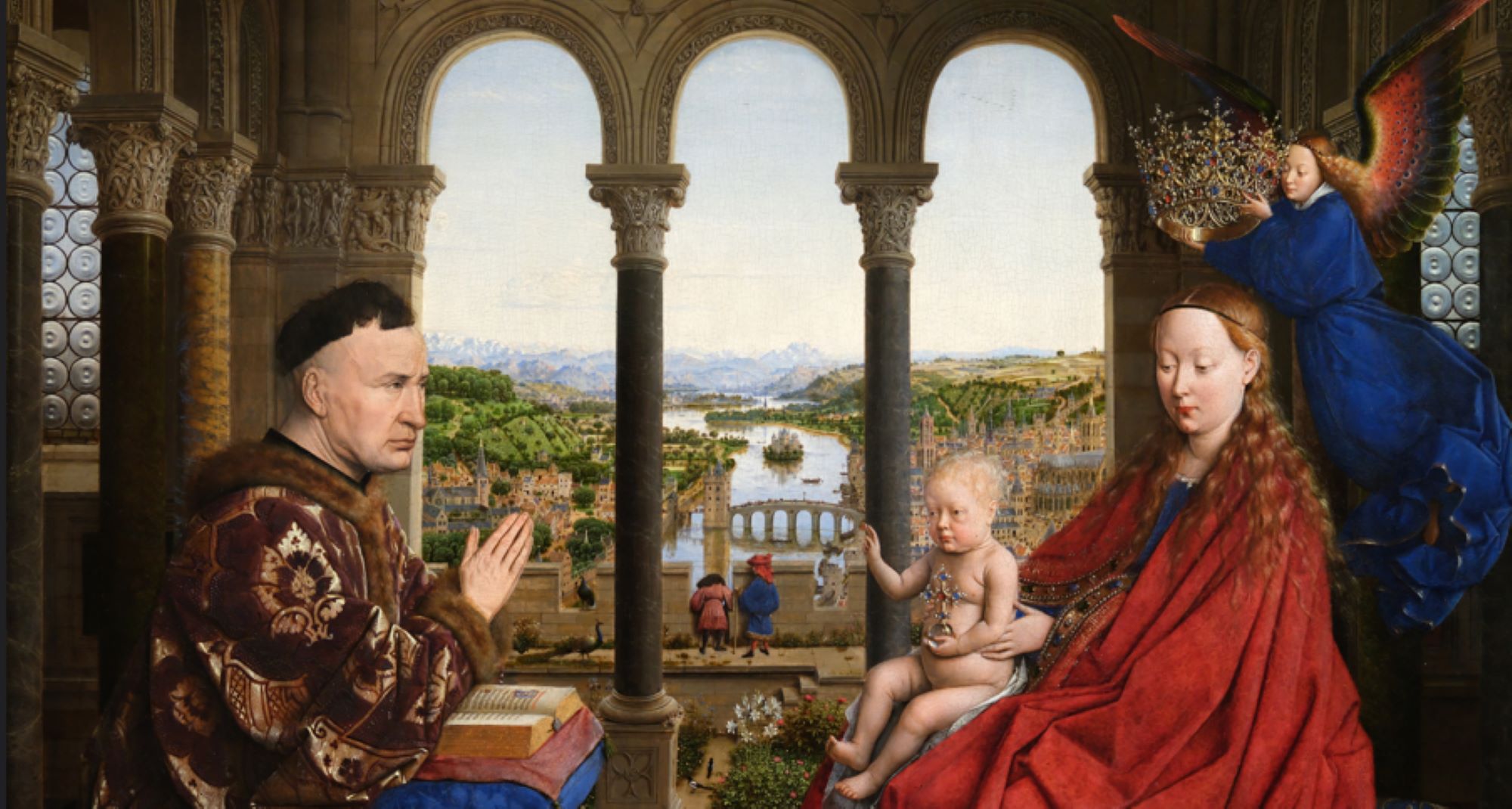 Image représentant la conférence  La Vierge au Chancelier Rolin, chef d'oeuvre de Jan van Eyck