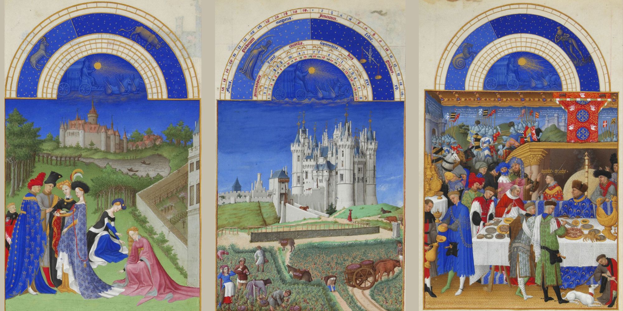 Image représentant la conférence  Les Très Riches Heures du duc de Berry, l'exposition-évènement au musée Condé de Chantilly