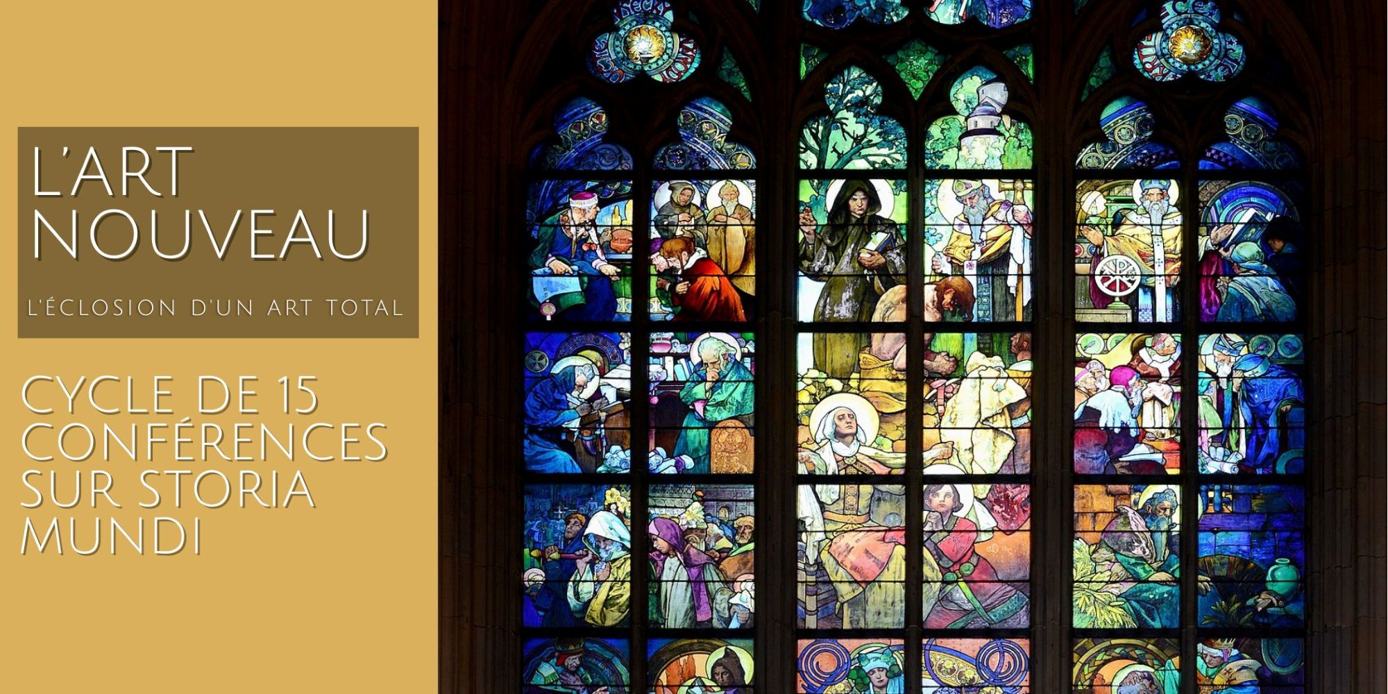 Image représentant la conférence  Art Nouveau : le verre, le cristal et la céramique