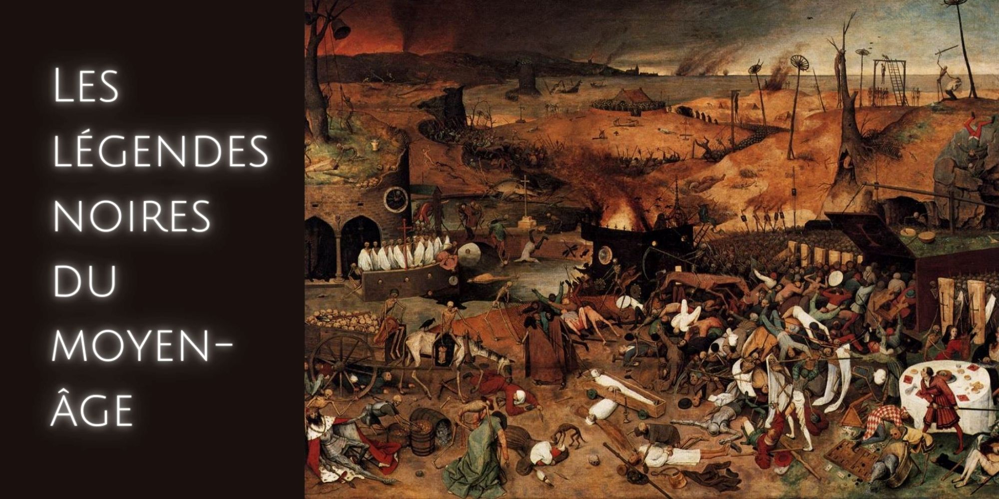 Image représentant la conférence  Les légendes noires du Moyen Âge : 1348, la Mort noire déferle sur l'Europe