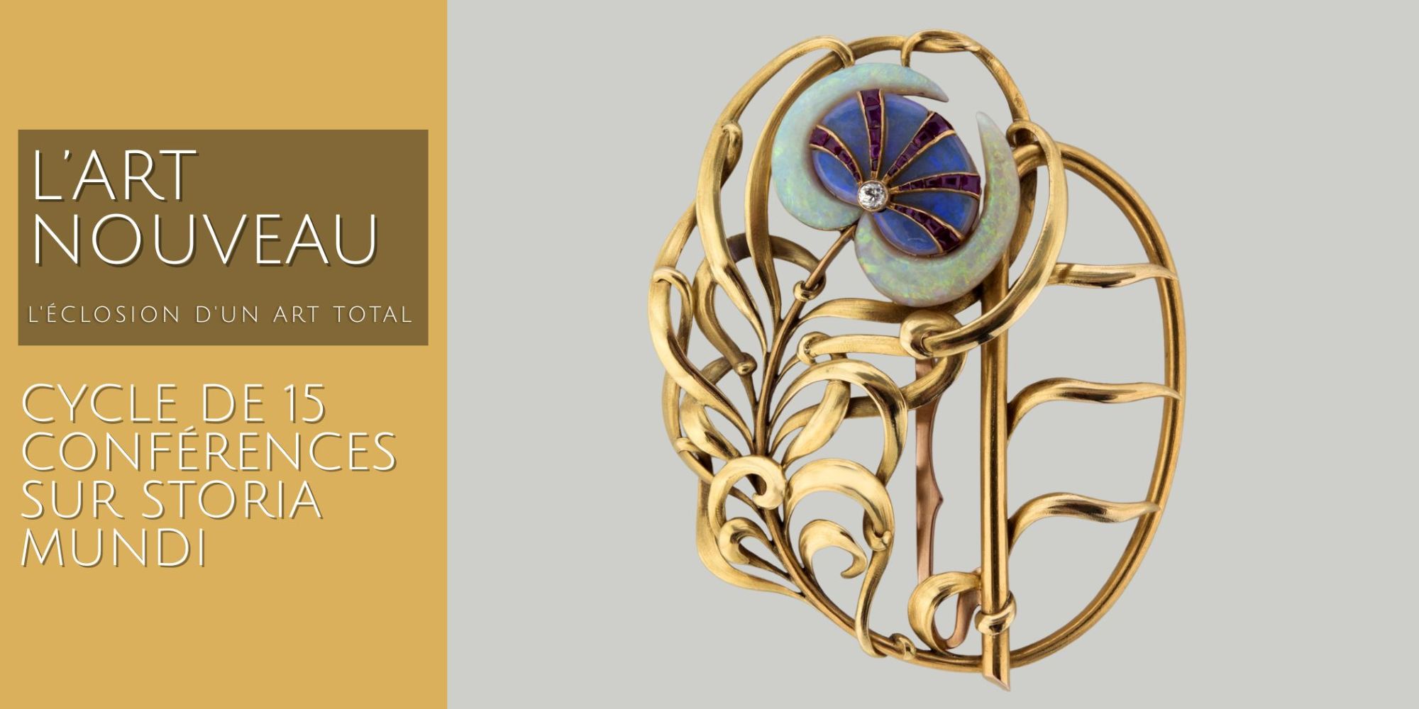 Image représentant la conférence  Le bijou Art nouveau : entre nature, symbolisme et modernité