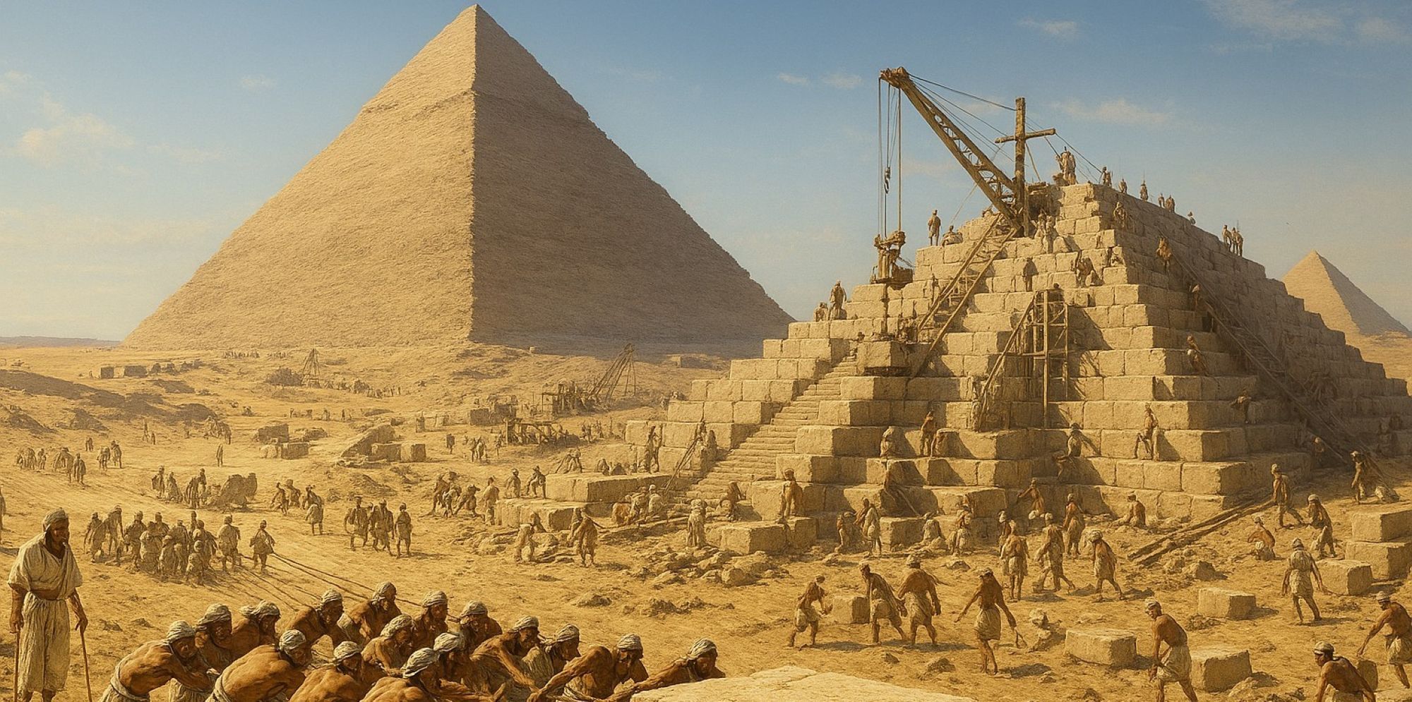 Image représentant la conférence  Construire une pyramide, partie I : des carrières aux dortoirs des constructeurs