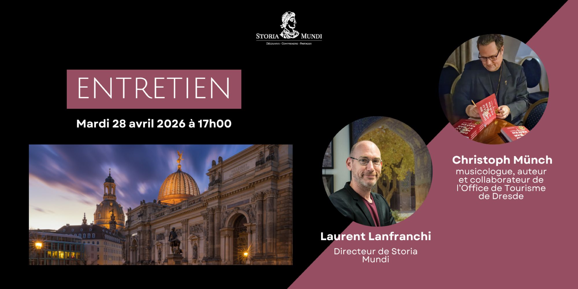 Image représentant la conférence  Déchiffrer Dresde, sa musique et son histoire : entretien avec Christophe Münch