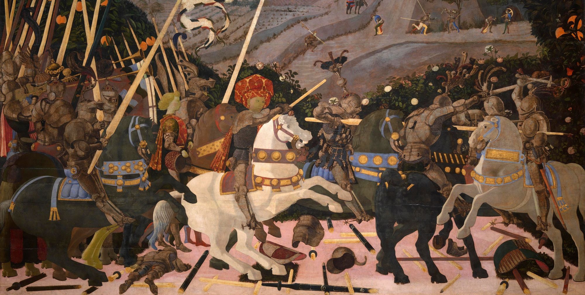 Image représentant la conférence  La Renaissance italienne à la National Gallery : la Bataille de San Romano par Paolo Uccello