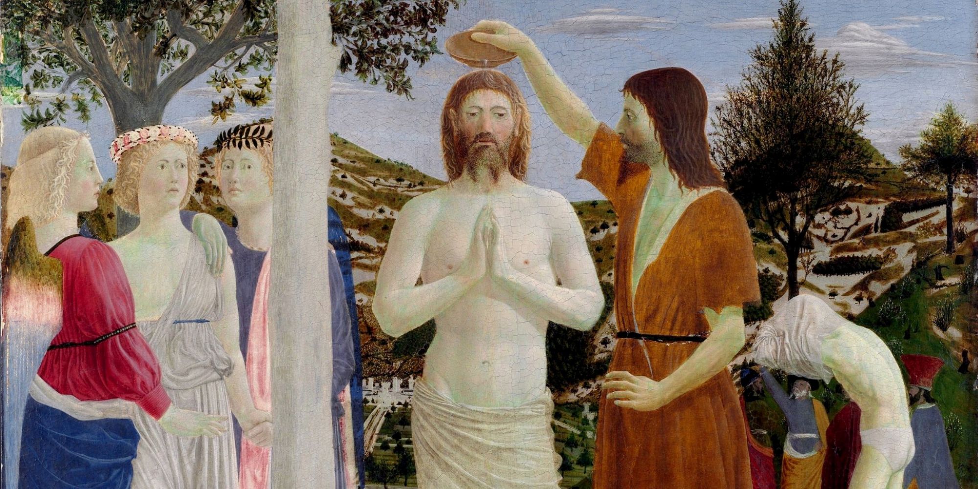 Image représentant la conférence  La Renaissance italienne à la National Gallery : le Baptême du Christ de Piero della Francesca