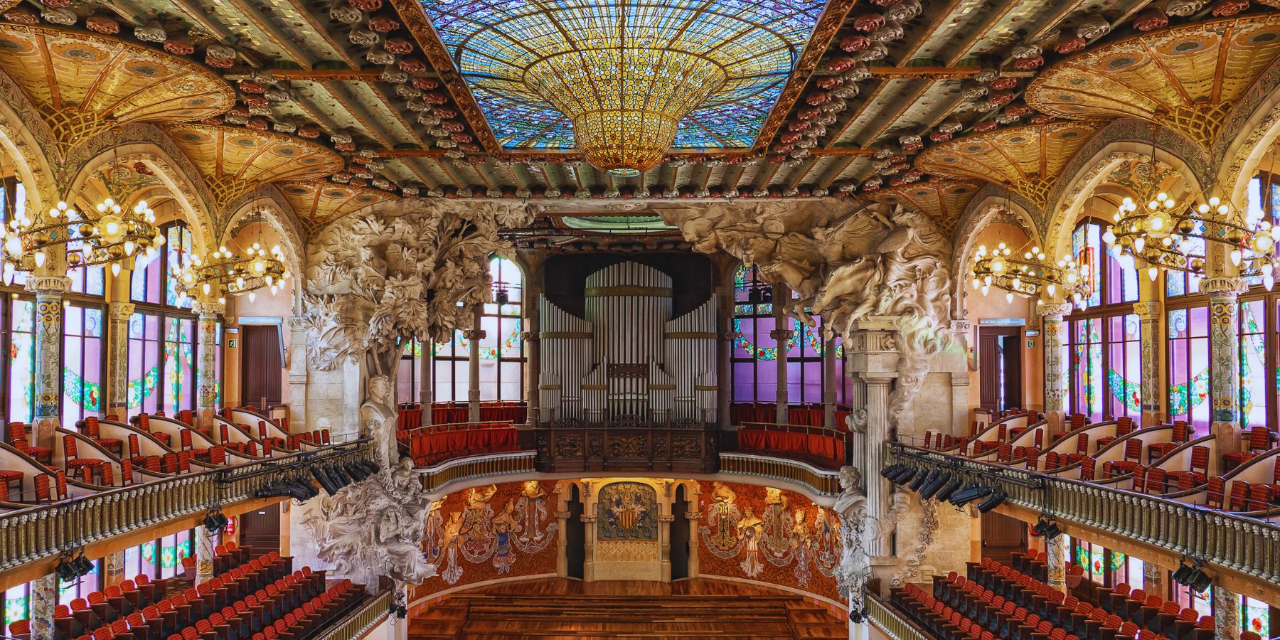 Image représentant la conférence  Le palais de la musique catalane de Barcelone, chef-d'œuvre du modernisme